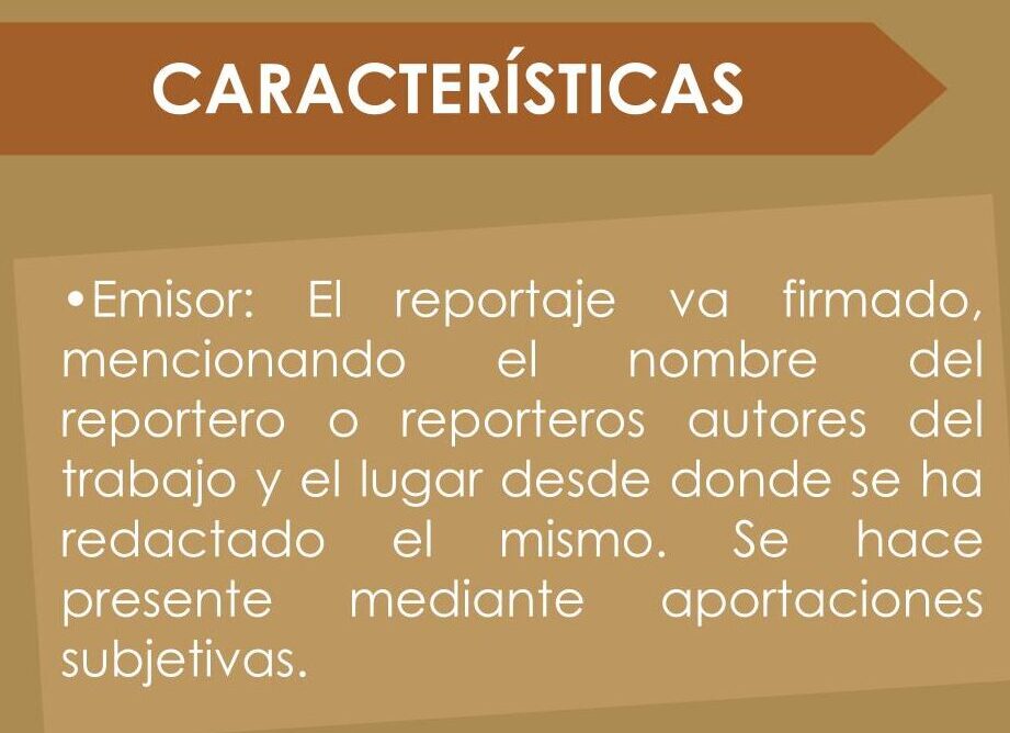 Características del reportaje periodístico: elementos y estructura.