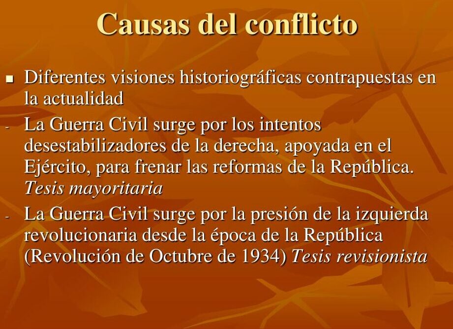 Causas de la Guerra Civil Española