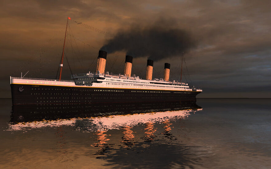 El barco más grande de la historia: el Titanic.