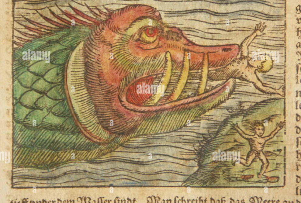 El Leviatán: la criatura marina legendaria de la mitología.