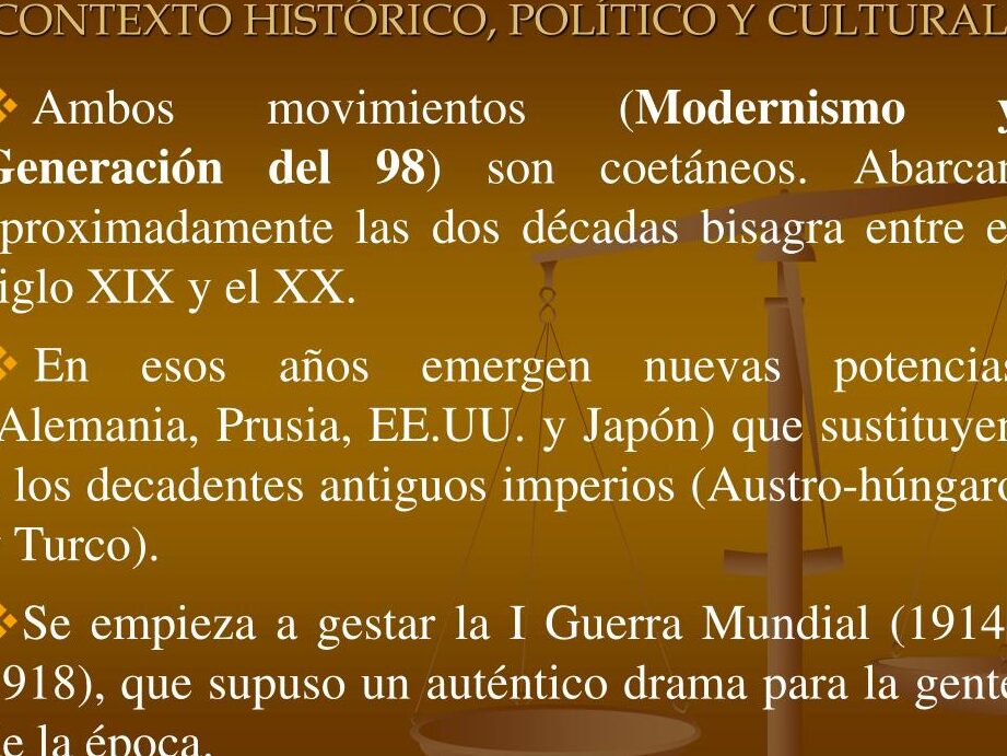 El Modernismo: Características y Contexto Histórico