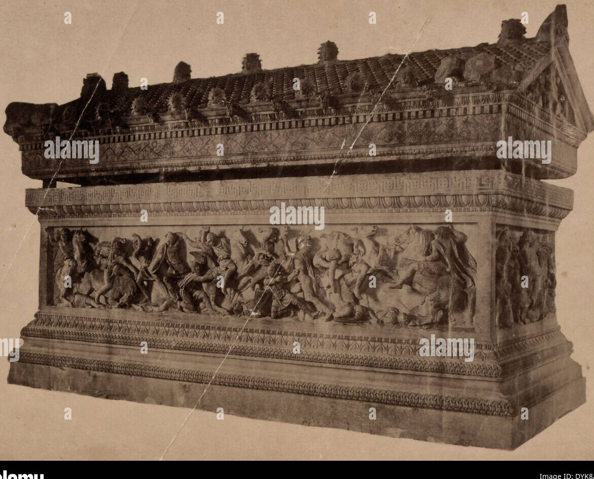 El sarcófago de Alejandro Magno: una obra maestra de la antigüedad