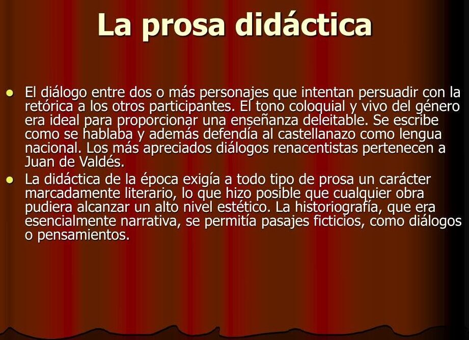 El significado de la prosa en la literatura española