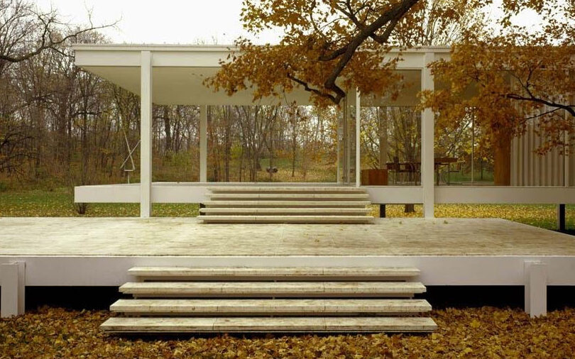 La Casa Farnsworth de Mies van der Rohe: Icono de la Arquitectura Moderna.