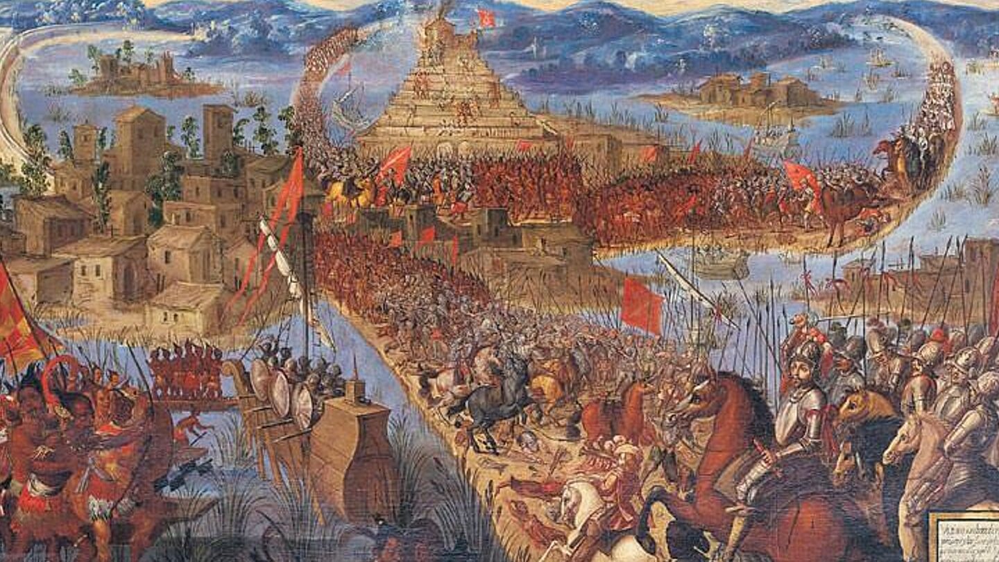 La conquista del imperio azteca: la caída de Tenochtitlán ante los conquistadores españoles
