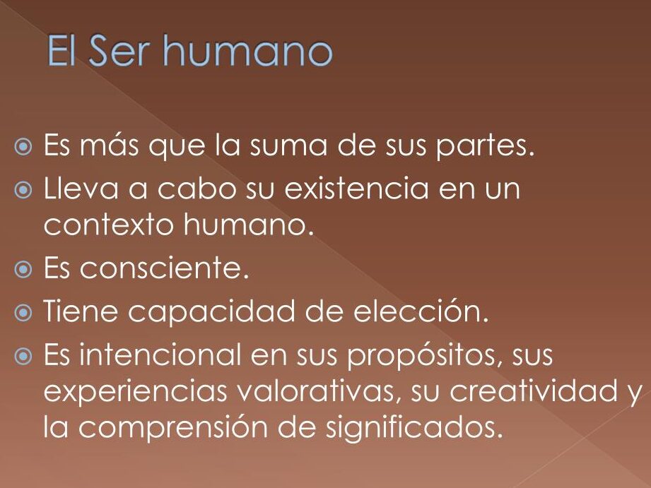 La definición de humano y sus características distintivas.