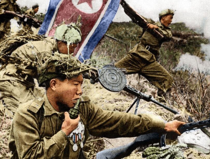 La Guerra de Corea en 1950: Conflicto Armado en la Península Coreana