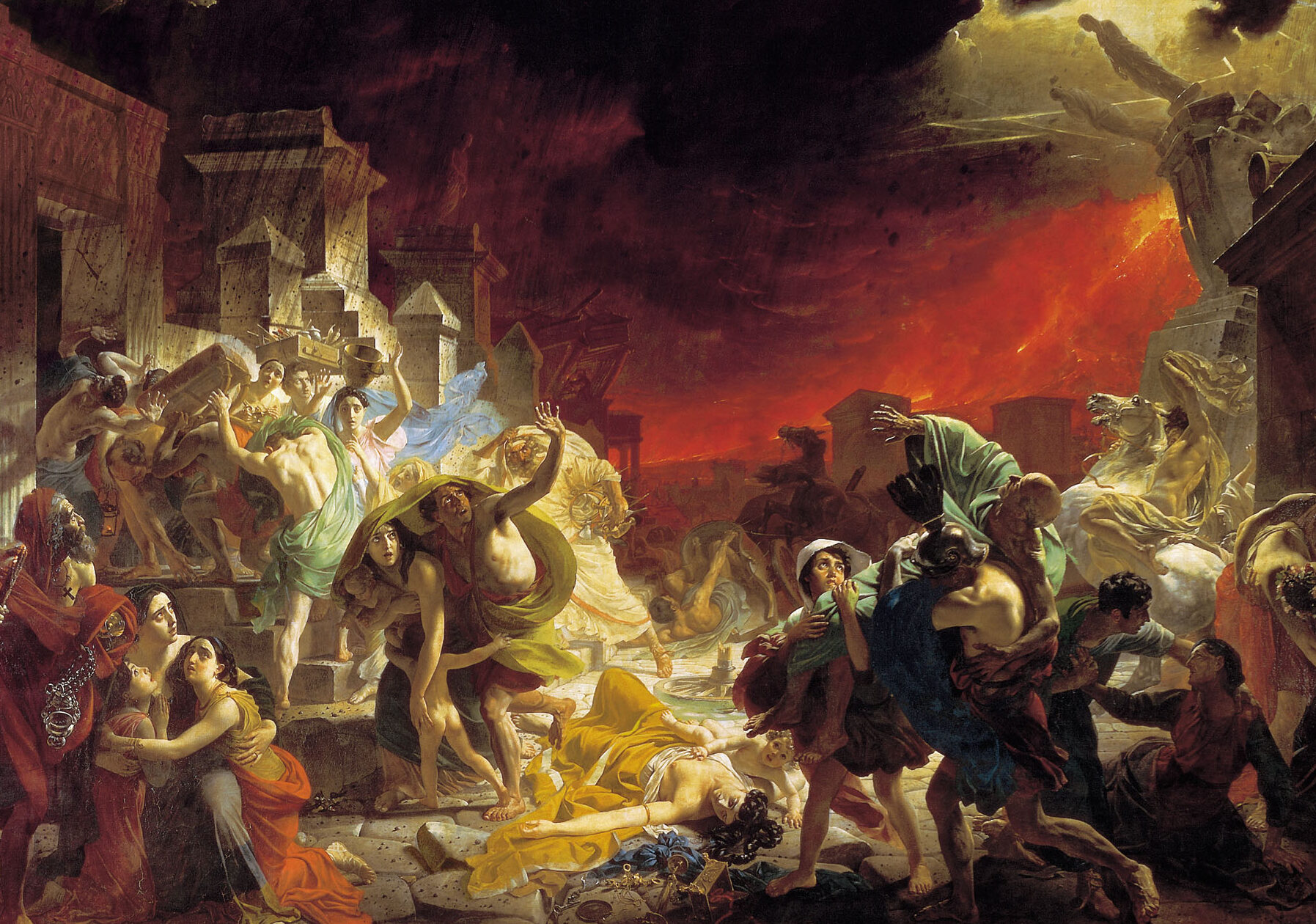 La historia y la tragedia de Pompeya.