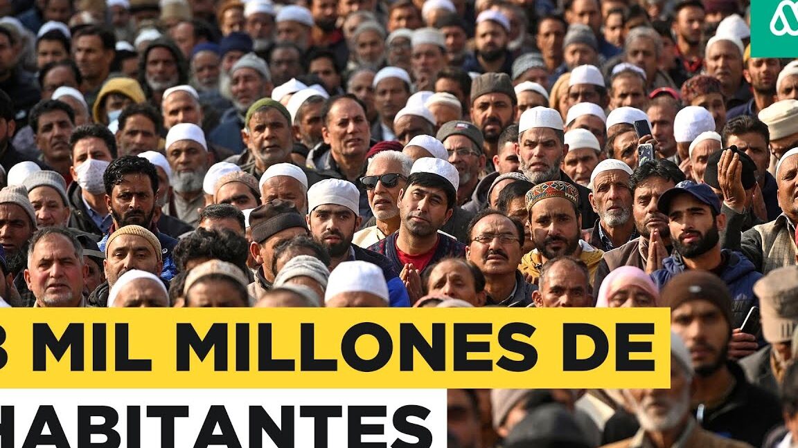 La población de 8 millones de personas en el mundo.