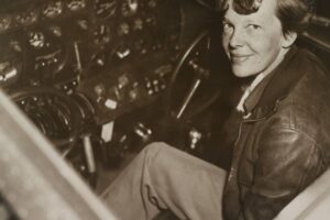 La primera mujer aviadora en la historia de la aviación.