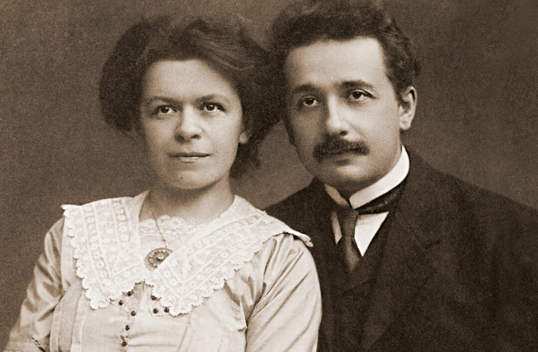 La relación entre Albert Einstein y su esposa, Mileva Maric.