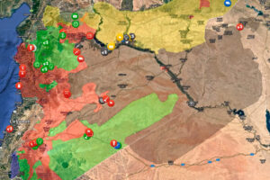 La situación actual de la guerra en Siria.