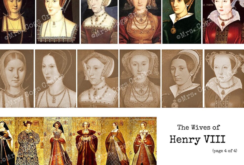 Las esposas del rey Enrique VIII de Inglaterra.