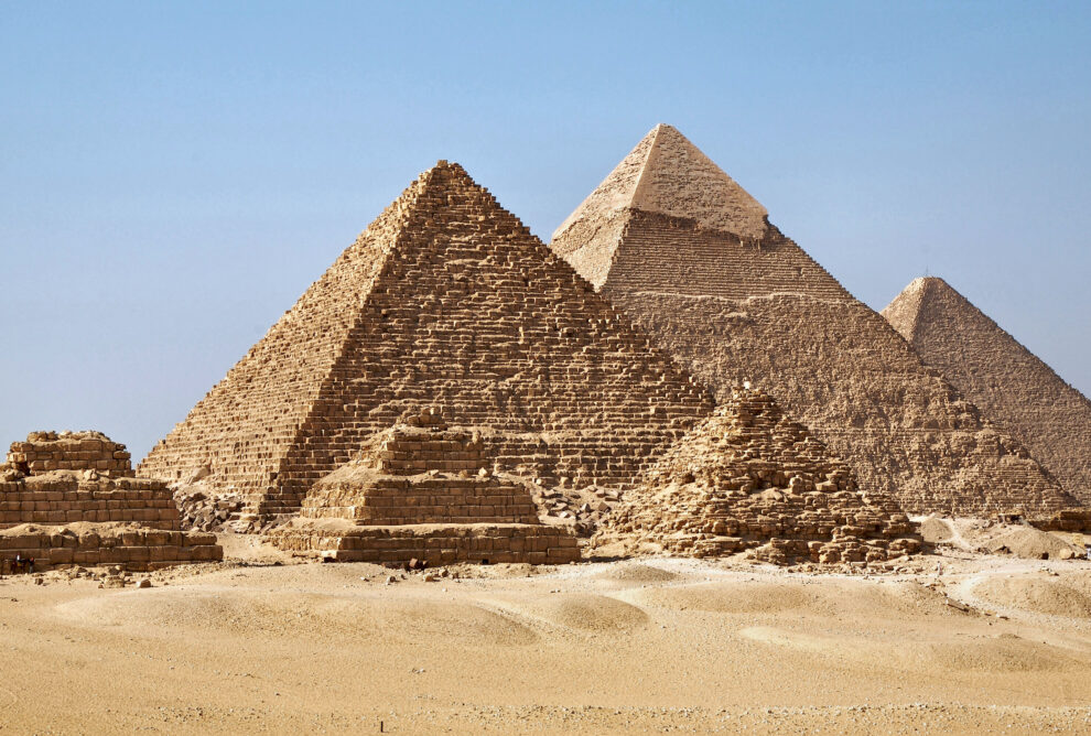 Las tres pirámides más famosas de Egipto y sus nombres.