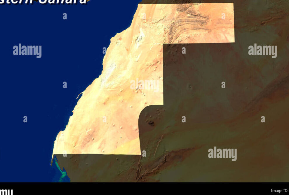 Mapa del Sáhara Occidental: Límites y Ubicación en Marruecos