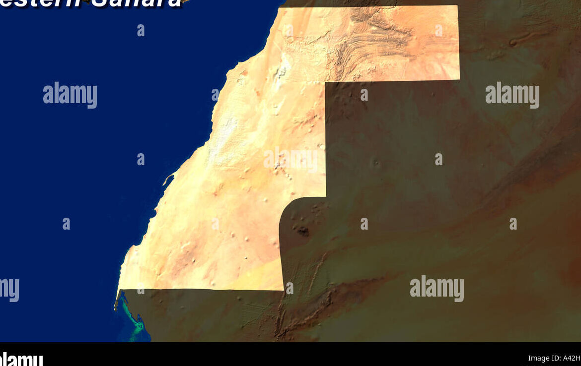 Mapa del Sáhara Occidental: Límites y Ubicación en Marruecos