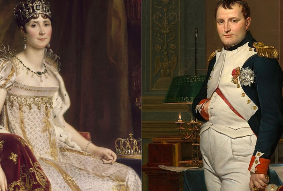 Napoleón Bonaparte y Josefina: El romance entre el emperador francés y su amada esposa.