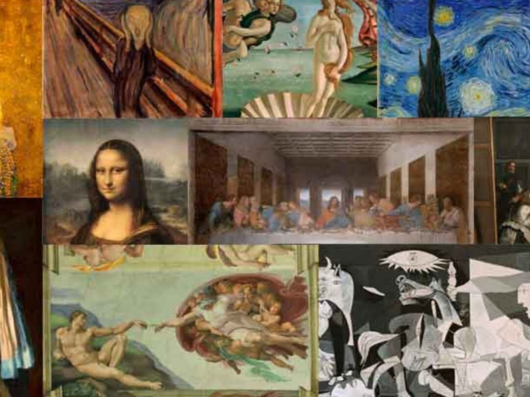 Pintores famosos a lo largo de la historia del arte.