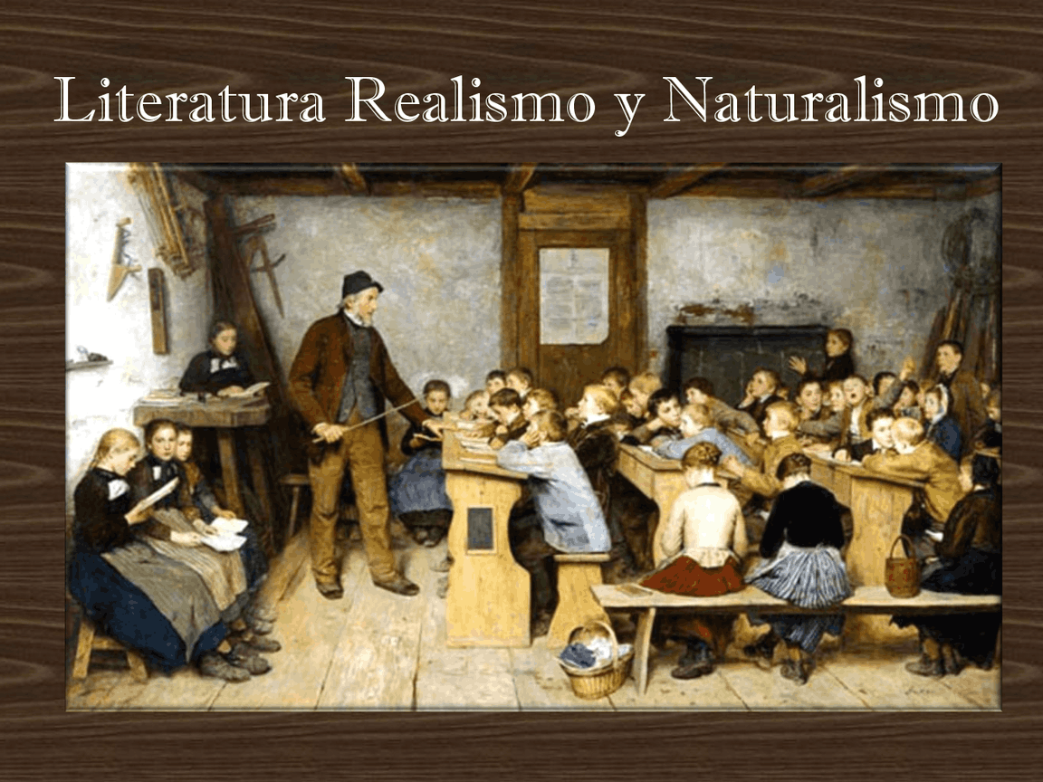 Realismo y Naturalismo en la Literatura: Características y Diferencias