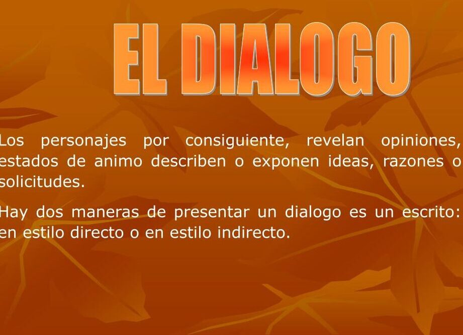 Tipos de diálogos: una clasificación de las diferentes formas de comunicación verbal.