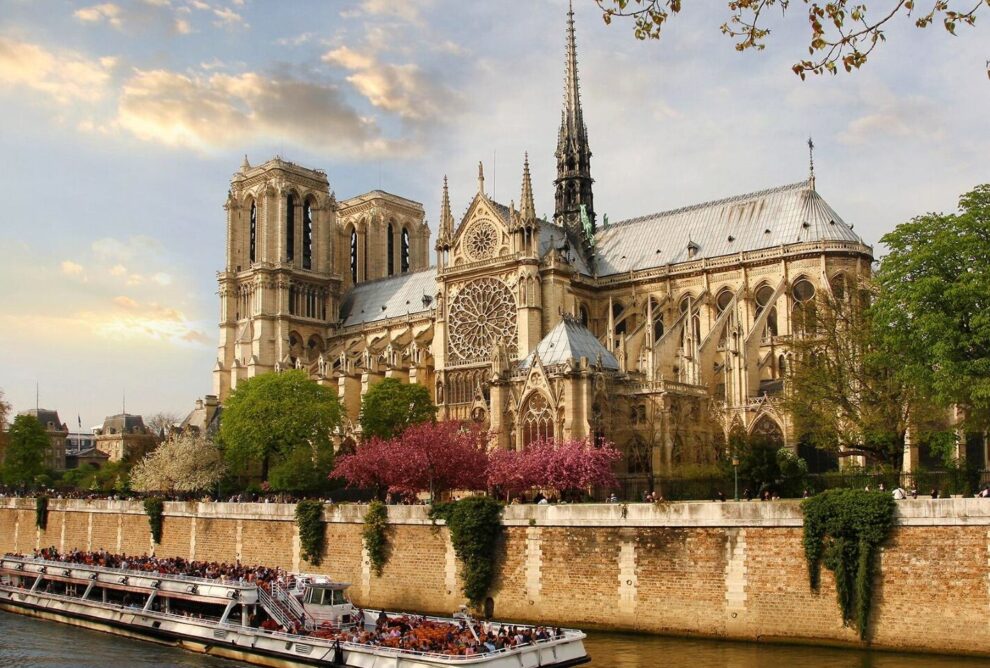 Ubicación de la Catedral de Notre Dame en París.