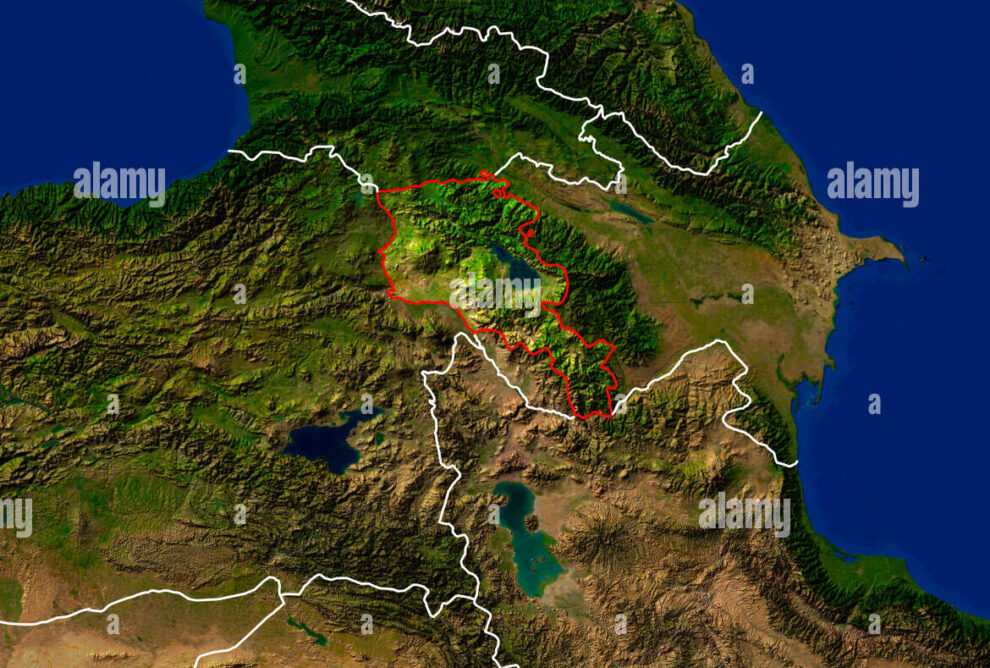 Ubicación geográfica de Armenia.