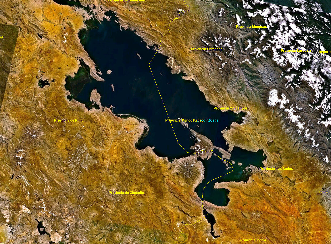 Ubicación geográfica del Lago Titicaca